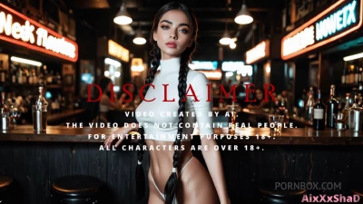 Cover for 'Very Beautiful Waitress Sucks My Cock And I Fuck Her In All Holes And Cum In Her -Virtual Sex - Aixxxshad [AI Generated]'