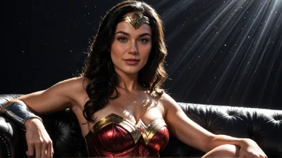 Wonder Woman - A Superhero Who Can Swallow Your Dick Whole And Drain Your Balls Dry (AI Generated)