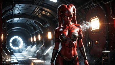 Darth Talon Lost The Battle To The Mandalorian. Star Wars *Cum In Pussy* (AI Generated)