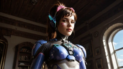 Cover for 'D.Va Not Only Saves The World, But She Also Sucks My Dick And Fucks Me Perfectly. (AI-Generated Video)'