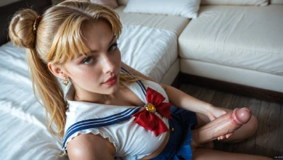 Futa Futanari - A Sexy Futa Sailor.Fucks In The Ass And Swallows Cum. (AI Generated) Aixxxshad (Cosplay)