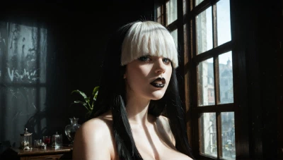I Fuck A Curvy Goth And Cum In Her Tight Pussy (AI-Generated) Aixxxshad