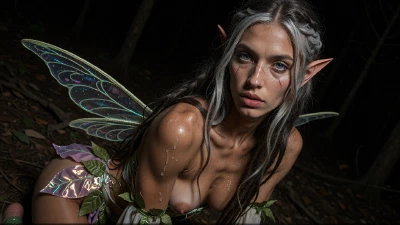 REAL LIFE FUTA - I Met A Beautiful Futanari Fairy In The Forest On Halloween; It Turned Out She Loves Sucking Cocks And Getting Fucked In The Ass. ( AI Generated)